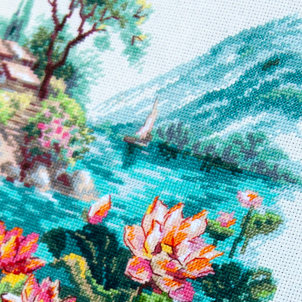 Kit de Punto de Cruz 70-01 “Blooming Lotuses” – Magic Needle