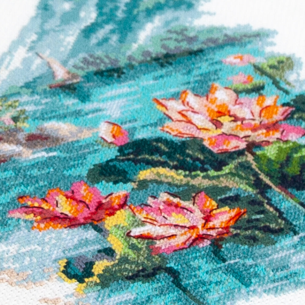 Kit de Punto de Cruz 70-01 “Blooming Lotuses” – Magic Needle