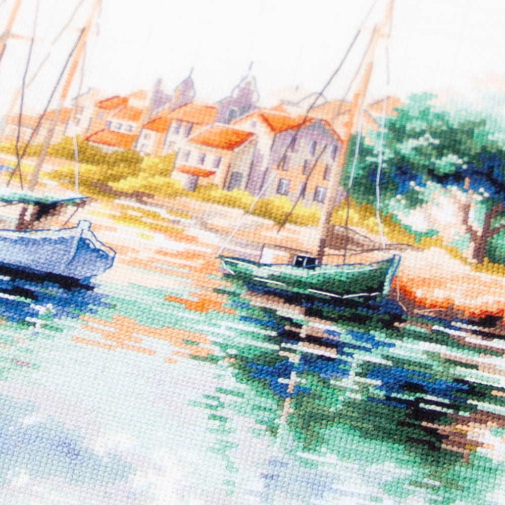 Cross Stitch Kit 70-18 “The Quiet Harbor” – Magic Needle