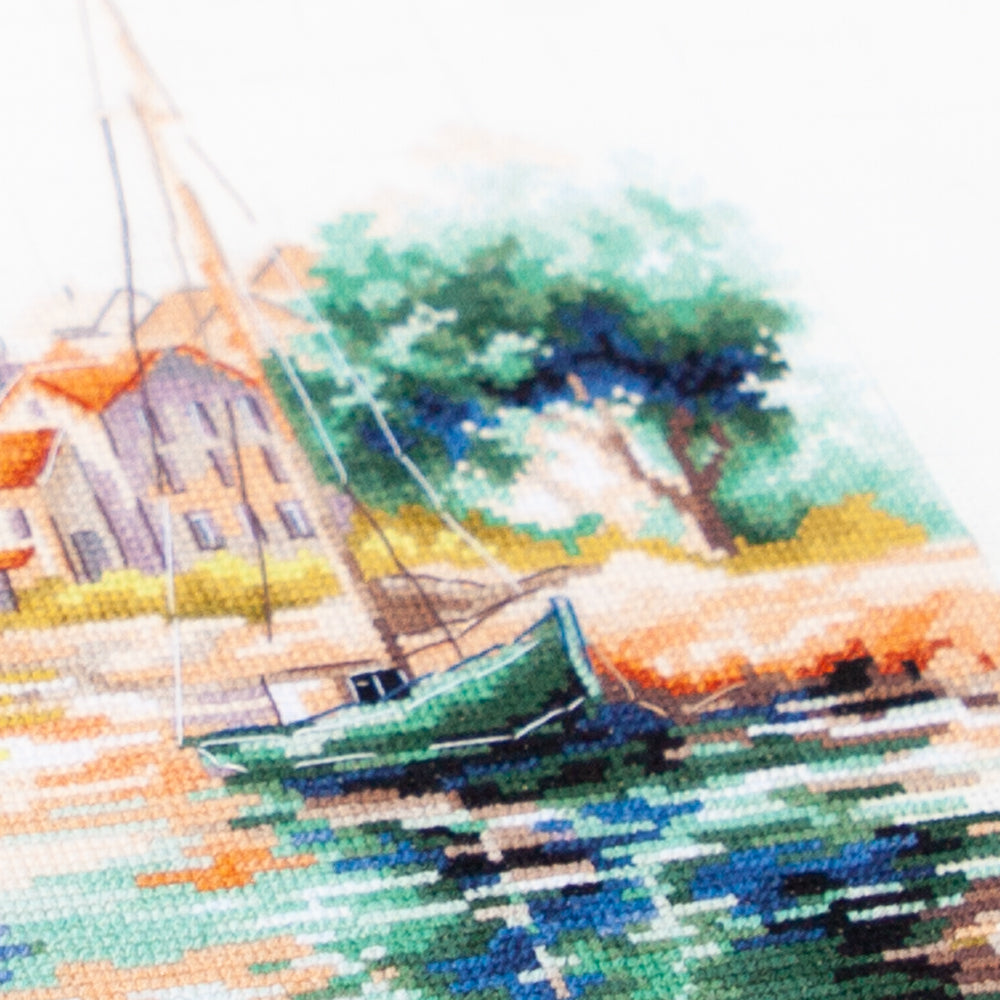 Cross Stitch Kit 70-18 “The Quiet Harbor” – Magic Needle
