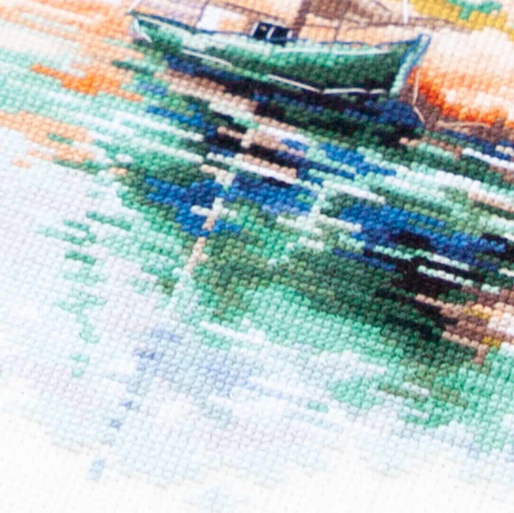 Cross Stitch Kit 70-18 “The Quiet Harbor” – Magic Needle