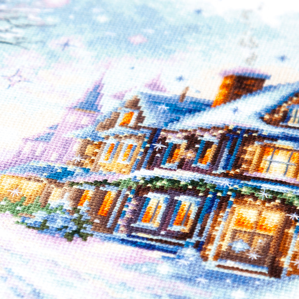Cross Stitch Kit 70-35 “Snow In The City” – Magic Needle