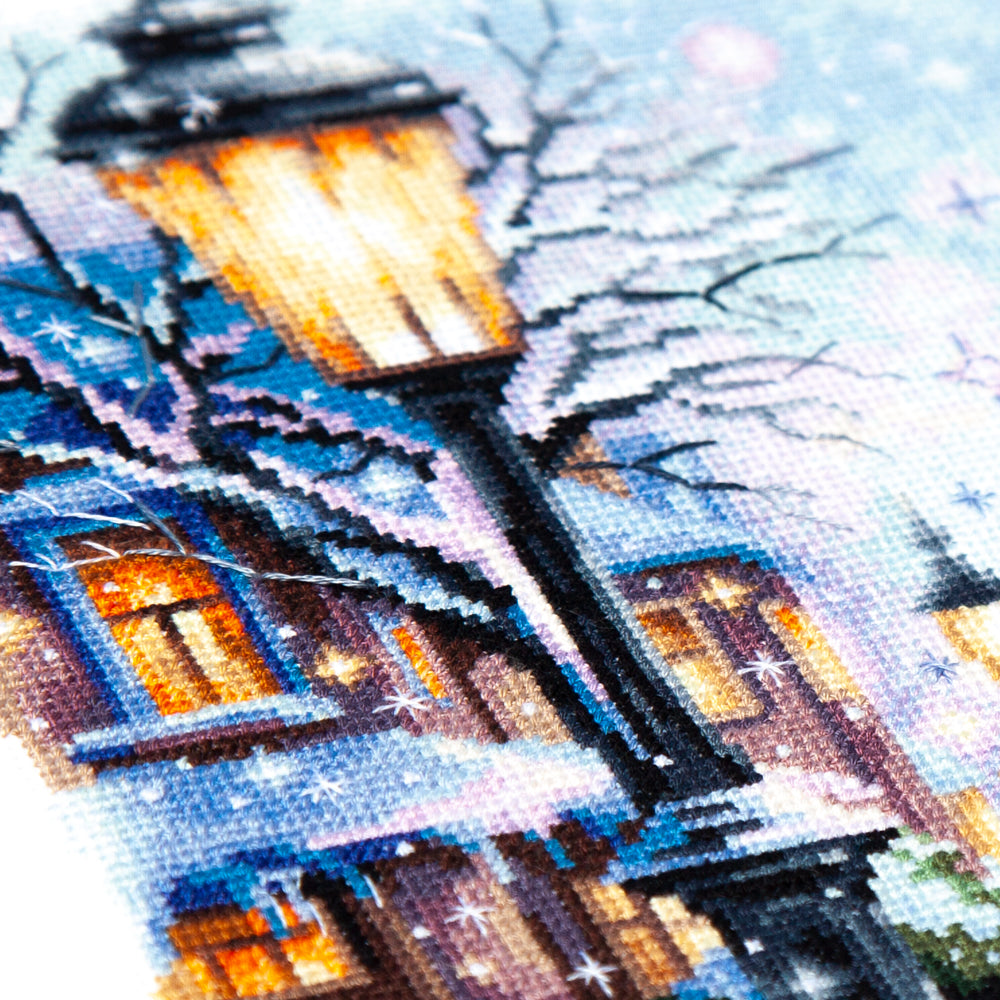 Cross Stitch Kit 70-35 “Snow In The City” – Magic Needle