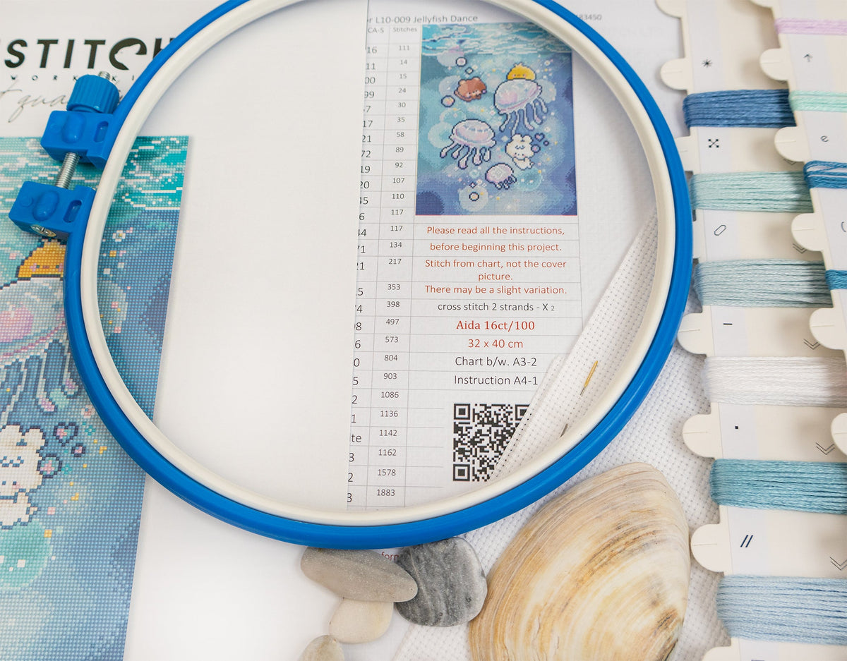Kit de punto de cruz Letistitch L10-009 Jellyfish Dance - imagen 5