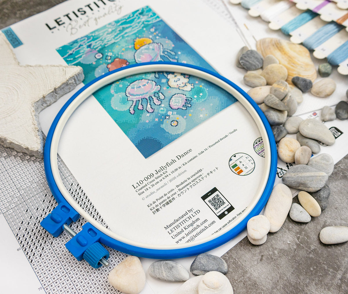 Kit de punto de cruz Letistitch L10-009 Jellyfish Dance - imagen 3