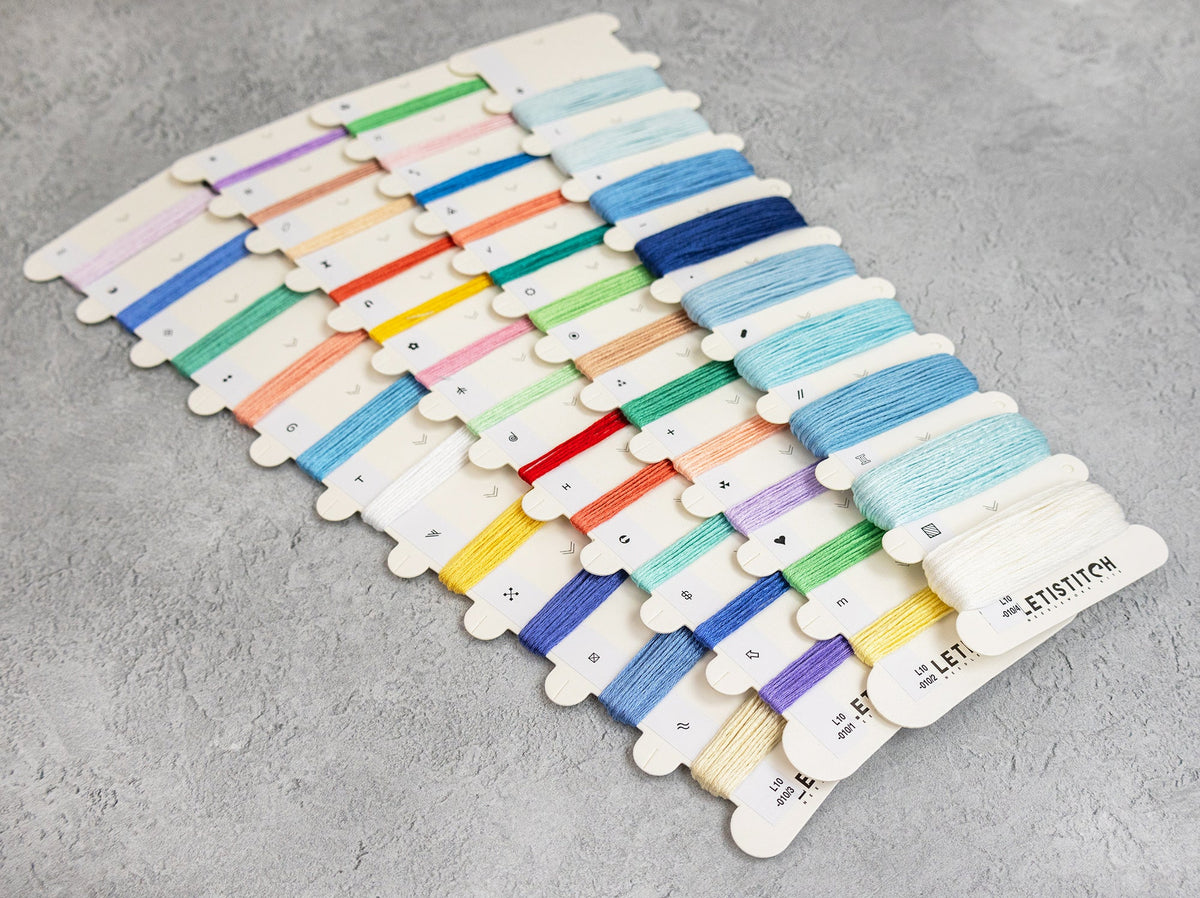 Hilos preclasificados del kit Letistitch L10-010 Under the Sea