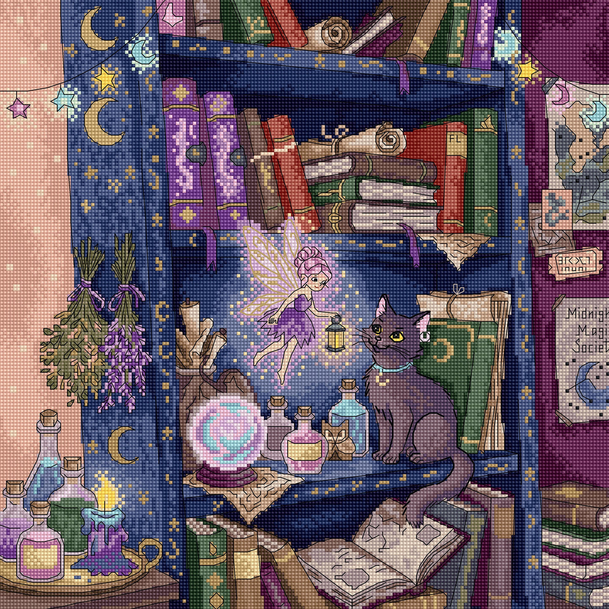 Kit de Punto de Cruz Letistitch L10-015 The Magic Shelf