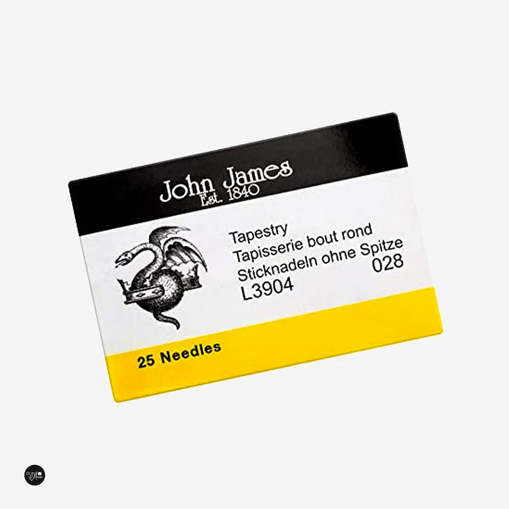 Agujas John James Nº 28 para Punto de Cruz y Tapestry Paquete de 25