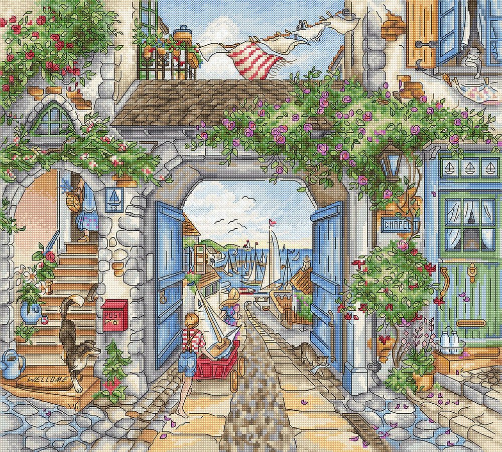 To the port - L8004 LETISTITCH - Cross Stitch Kit