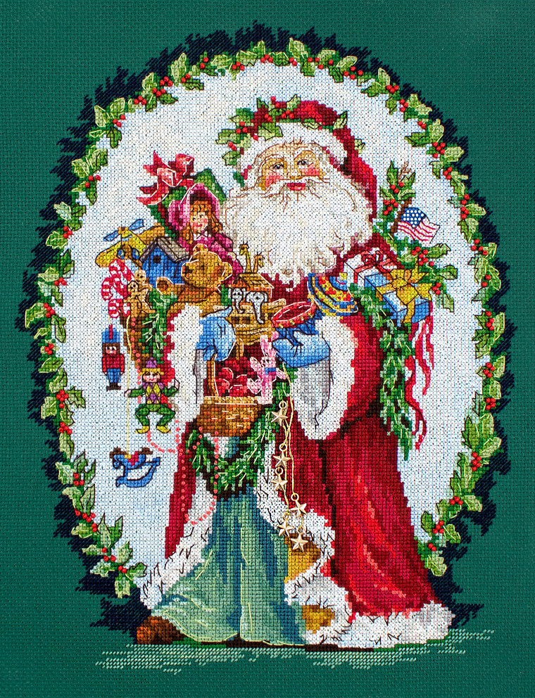 L8005 Jolly Saint Nick - LETISTITCH - Cross Stitch Kit