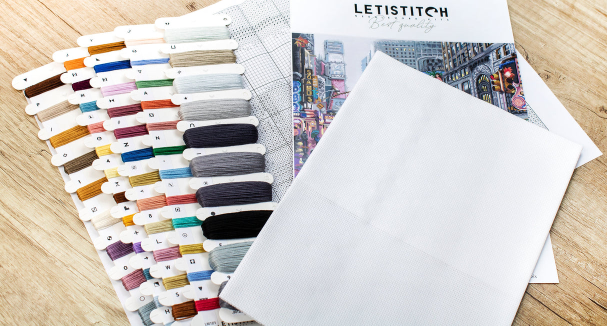 New York - L8012 LETISTITCH - Kit de Punto de Cruz
