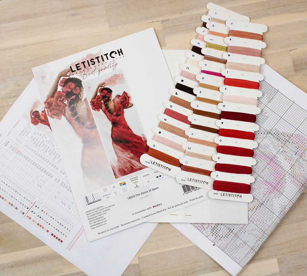 Cross Stitch Kit "The Dance of Spain" - LETISTITCH L8024