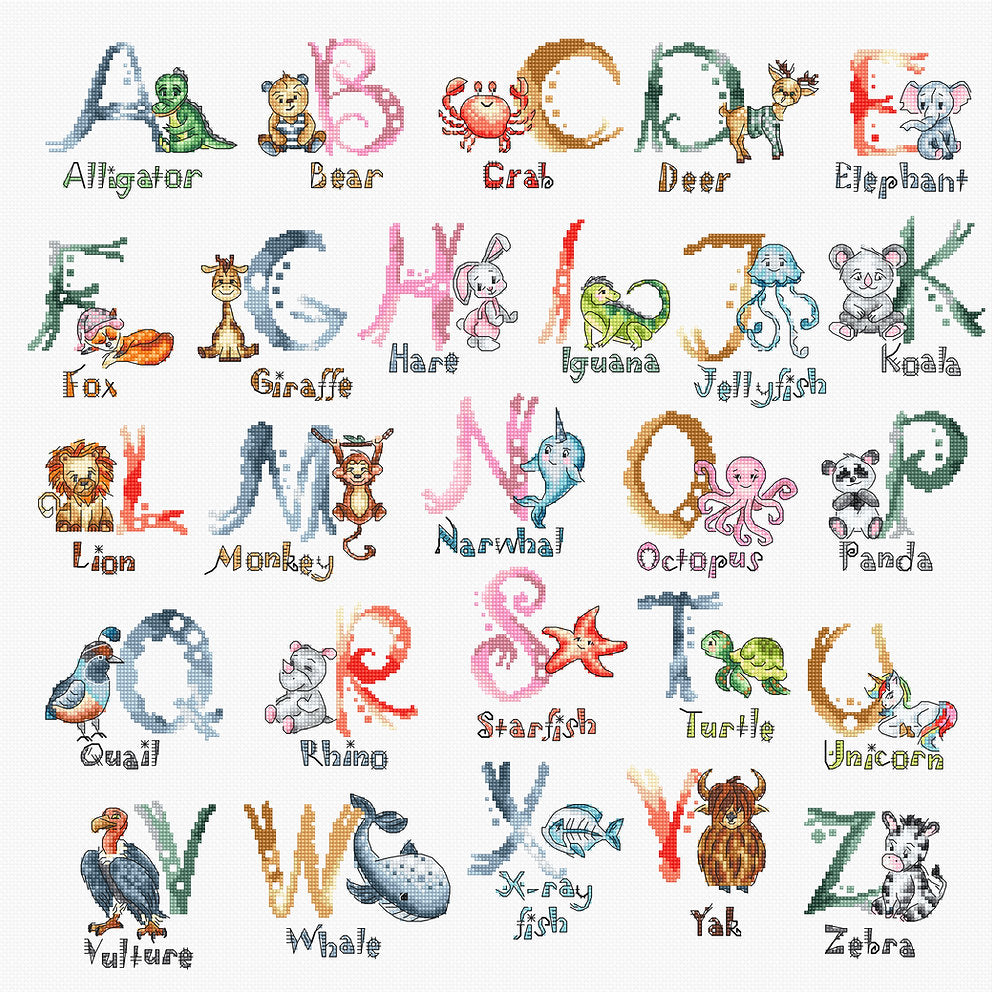 L8027 Let's learn together - LETISTITCH - Cross Stitch Kit