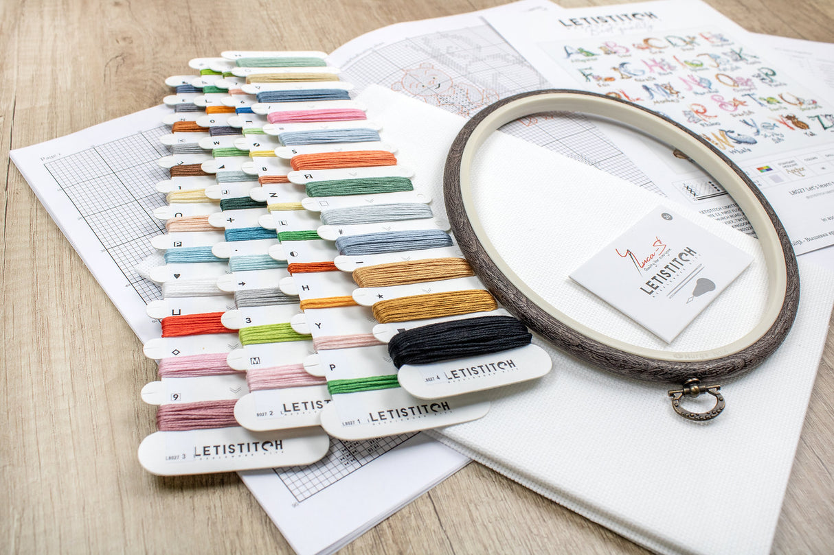 L8027 Let's learn together - LETISTITCH - Cross Stitch Kit