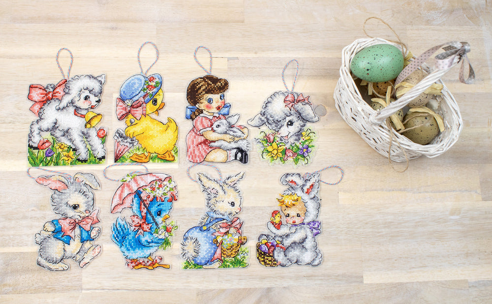 L8032 Easter Decorations - LETISCTITH - Cross Stitch Kit