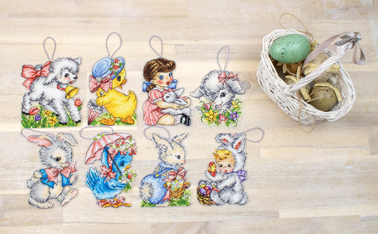L8032 Easter Decorations - LETISCTITH - Cross Stitch Kit