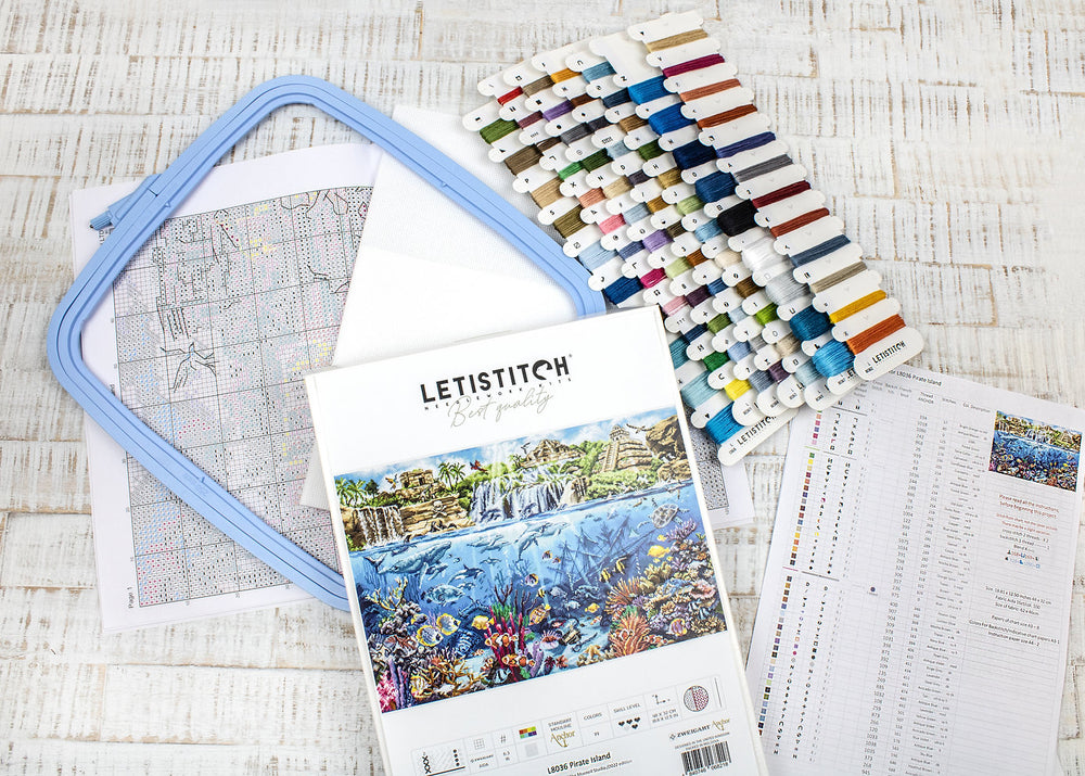 L'île aux pirates - L8036 LETISTITCH - Kit de point de croix