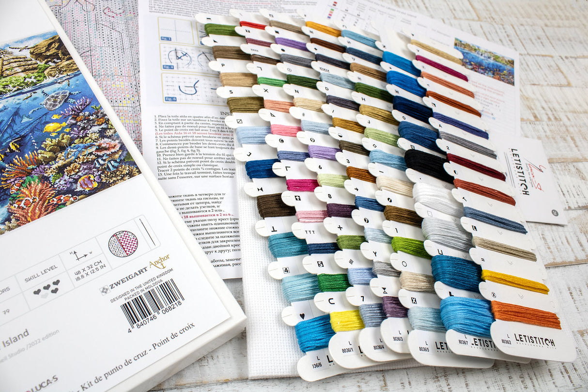 L'île aux pirates - L8036 LETISTITCH - Kit de point de croix