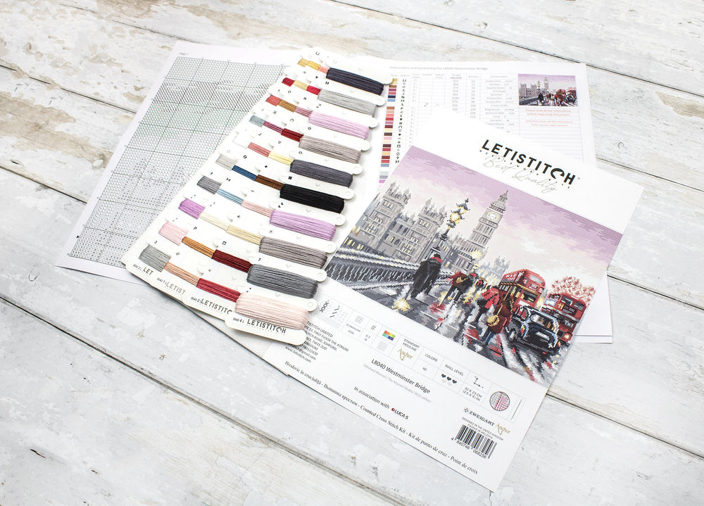 Kit de Punto de Cruz Westminster Bridge - LETISTITCH L8040