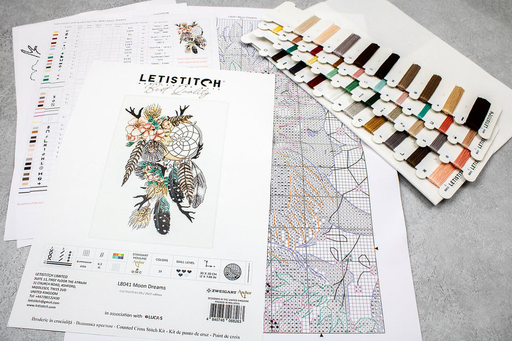 L8041 Moon Dreams - LETISTITCH- Cross Stitch Kit