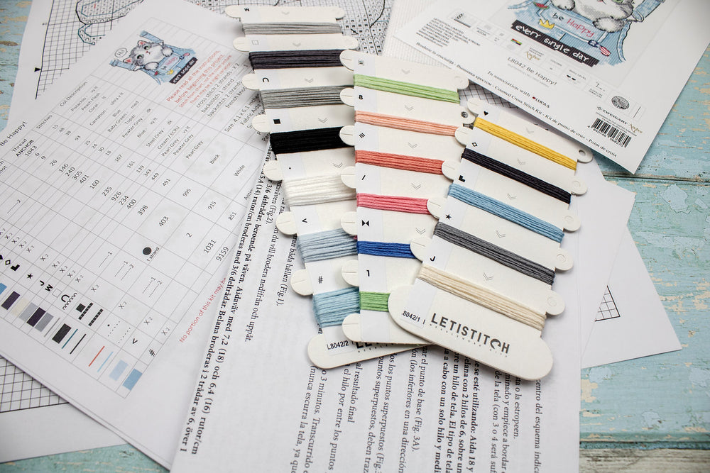 Be Happy! - L8042 LETISTITCH - Cross Stitch Kit