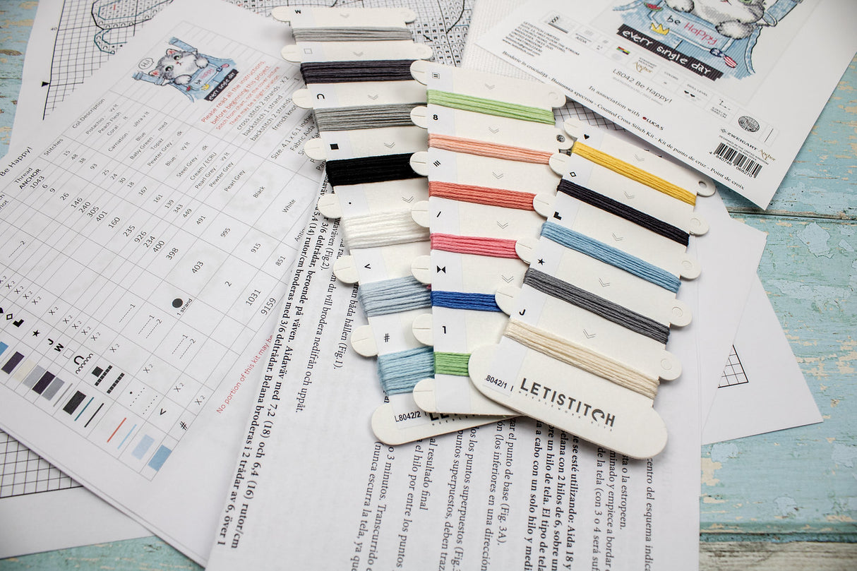 Be Happy! - L8042 LETISTITCH - Cross Stitch Kit