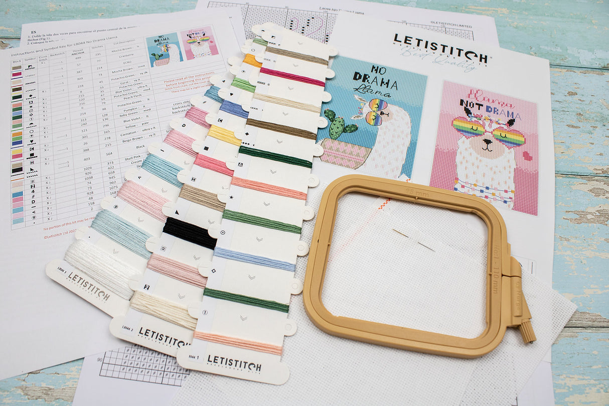 No Drama Llama - L8044 LETISTITCH - Cross Stitch Kit