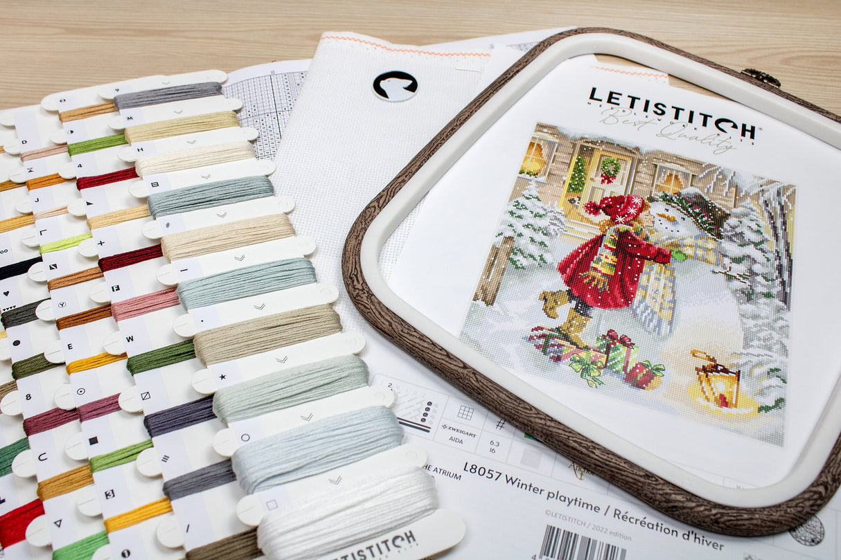 Winter Playtime - L8057 LETISTITCH - Cross Stitch Kit