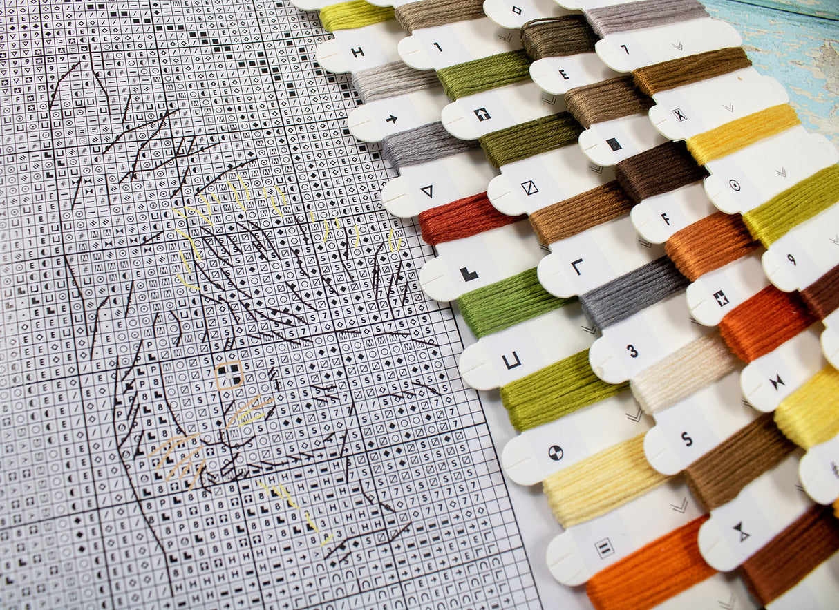 Kit de point de croix "Un ami pour le petit renard" - LETISTITCH L8061