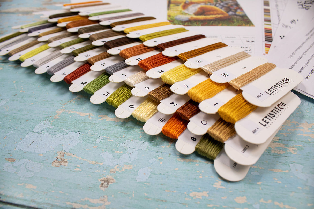 Kit de point de croix "Un ami pour le petit renard" - LETISTITCH L8061