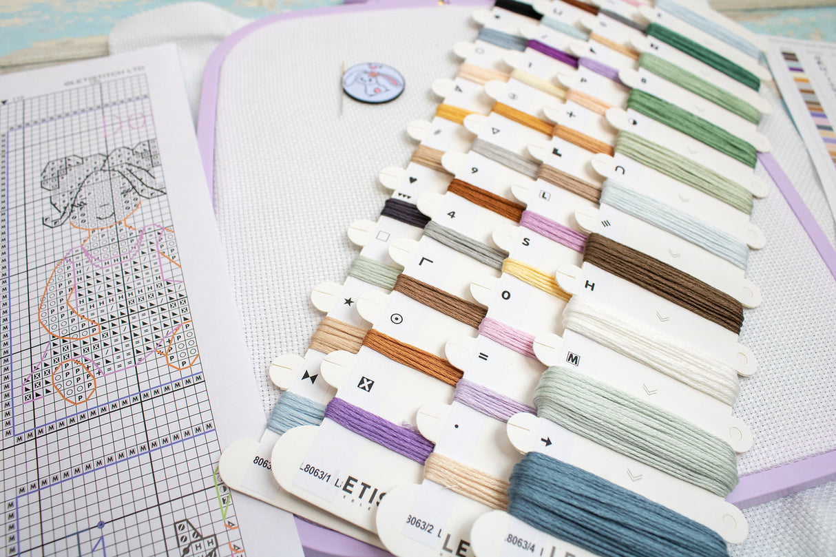 Baby Toys Alphabet - L8063 LETISTITCH - Cross Stitch Kit