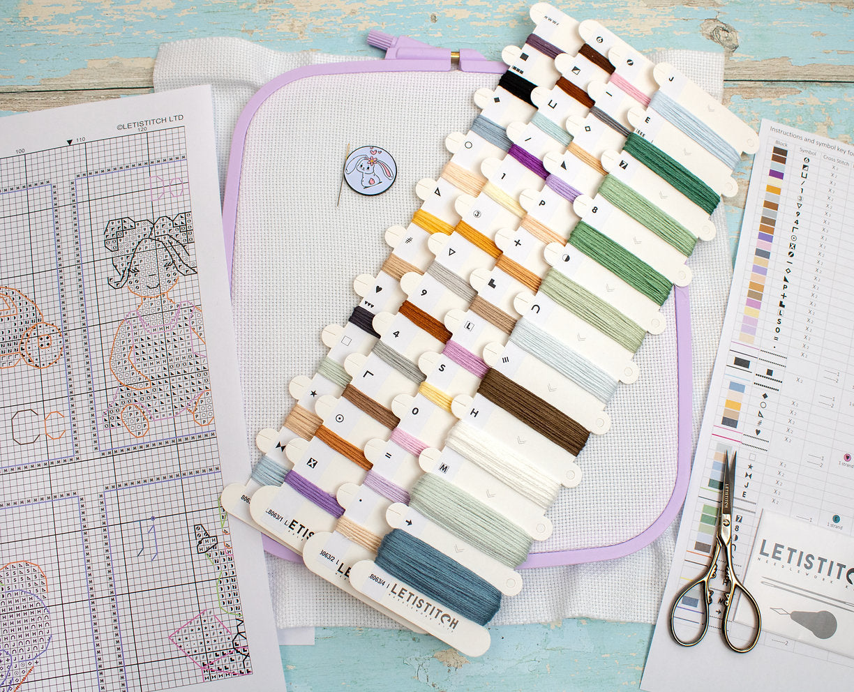 Baby Toys Alphabet - L8063 LETISTITCH - Cross Stitch Kit