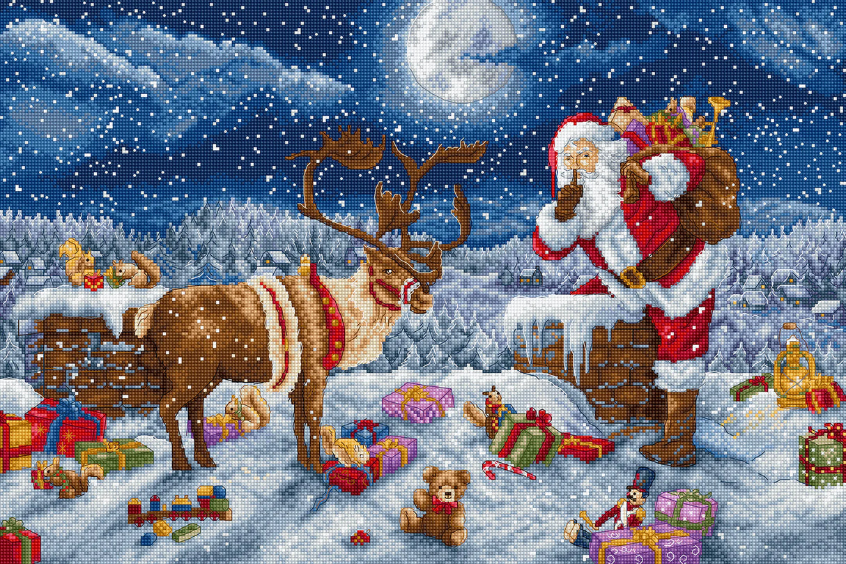 Kit de Punto de Cruz Letistitch - Silent Night Gift L9958