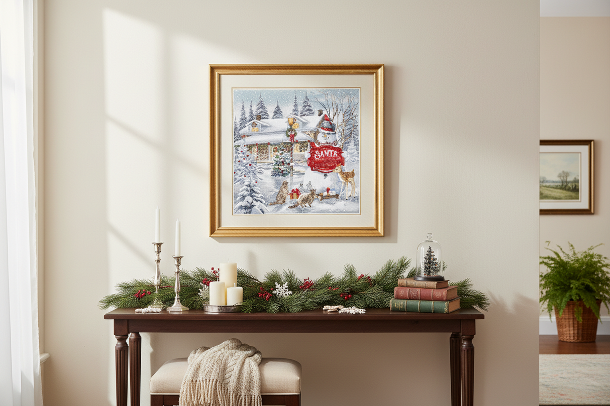 Kit punto de cruz Please Stop Here L9977 LetiStitch