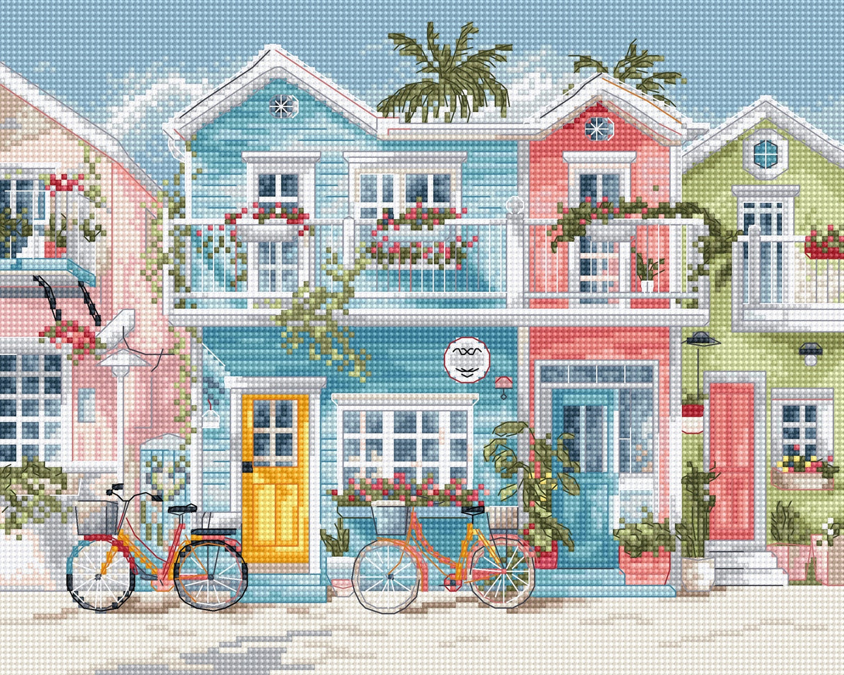 Kit de point de croix LetiStitch « Beach Bliss » L9985