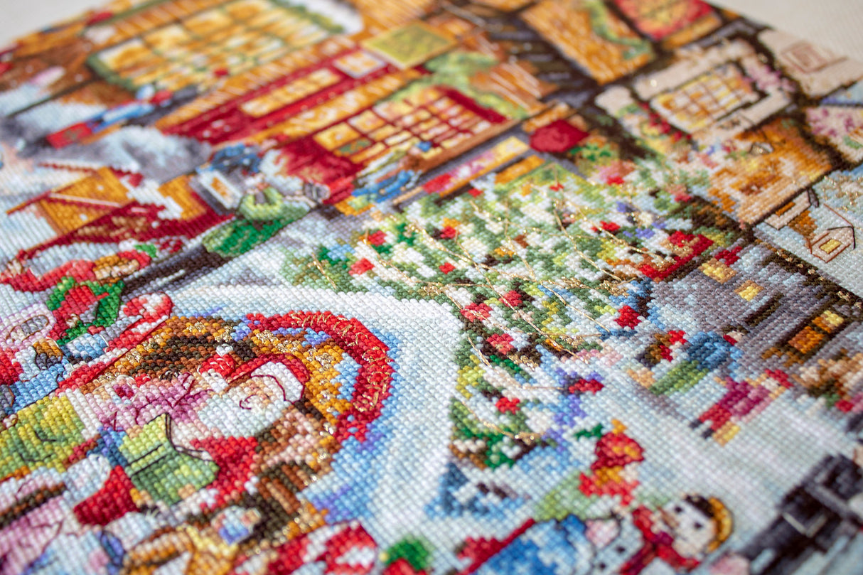 Kit de Punto de Cruz LETI 909 Christmas Eve de LETISTITCH