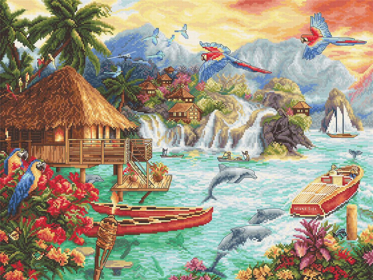La Vida de la Isla - LETI 925 LETISTITCH - Kit de Punto de Cruz