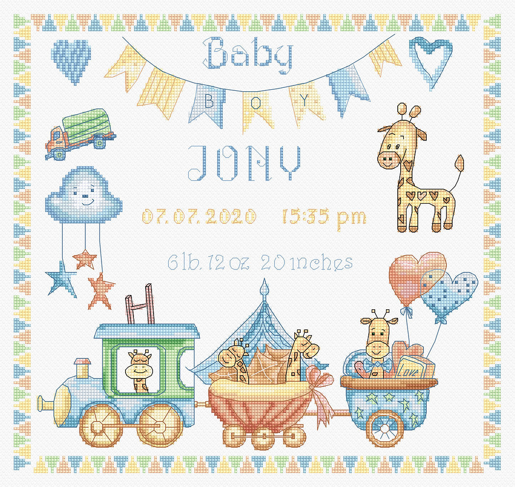 Natalicio Baby Boy - LETI 936 LETISTITCH - Cross Stitch Kit