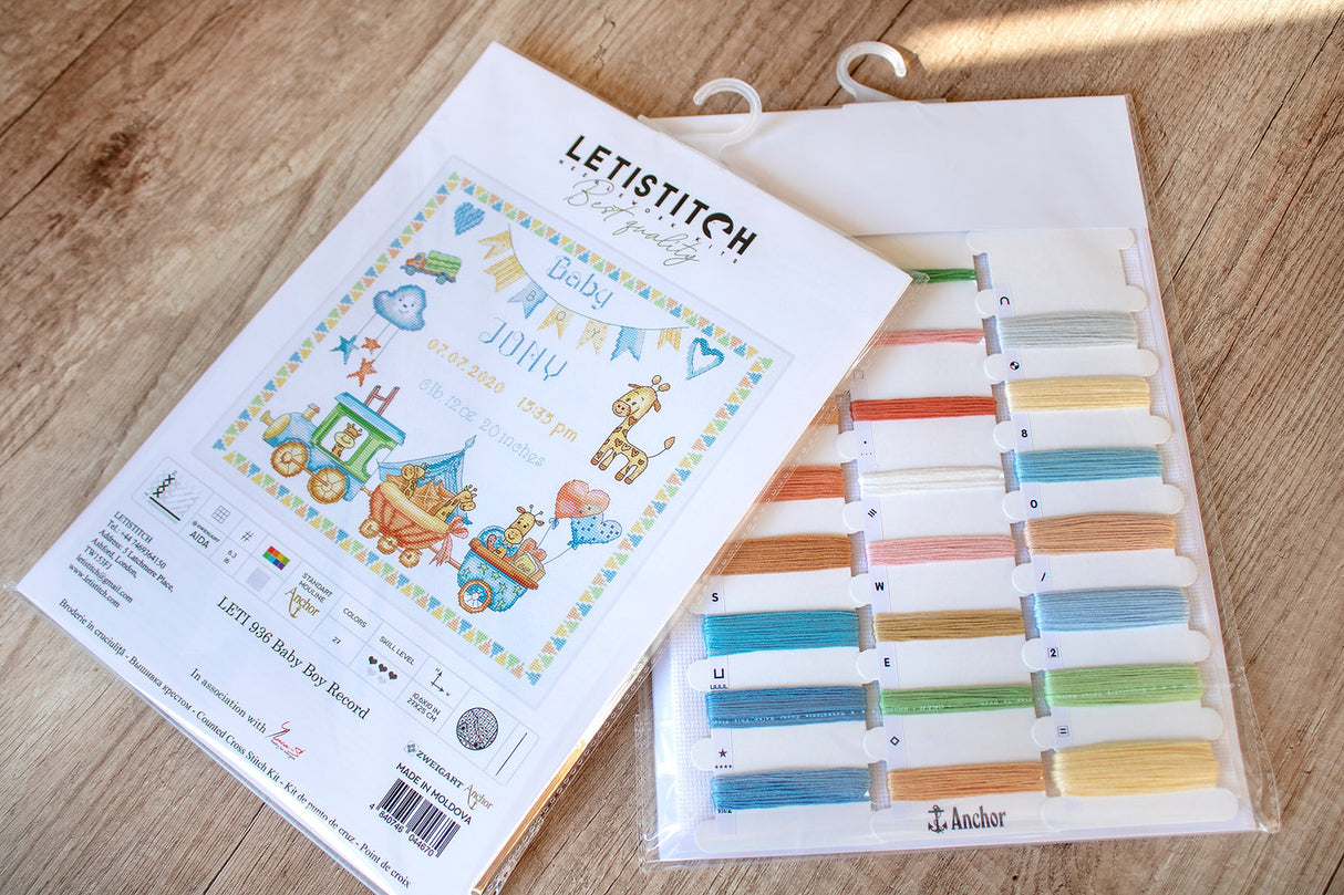 Natalicio Baby Boy - LETI 936 LETISTITCH - Kit de point de croix