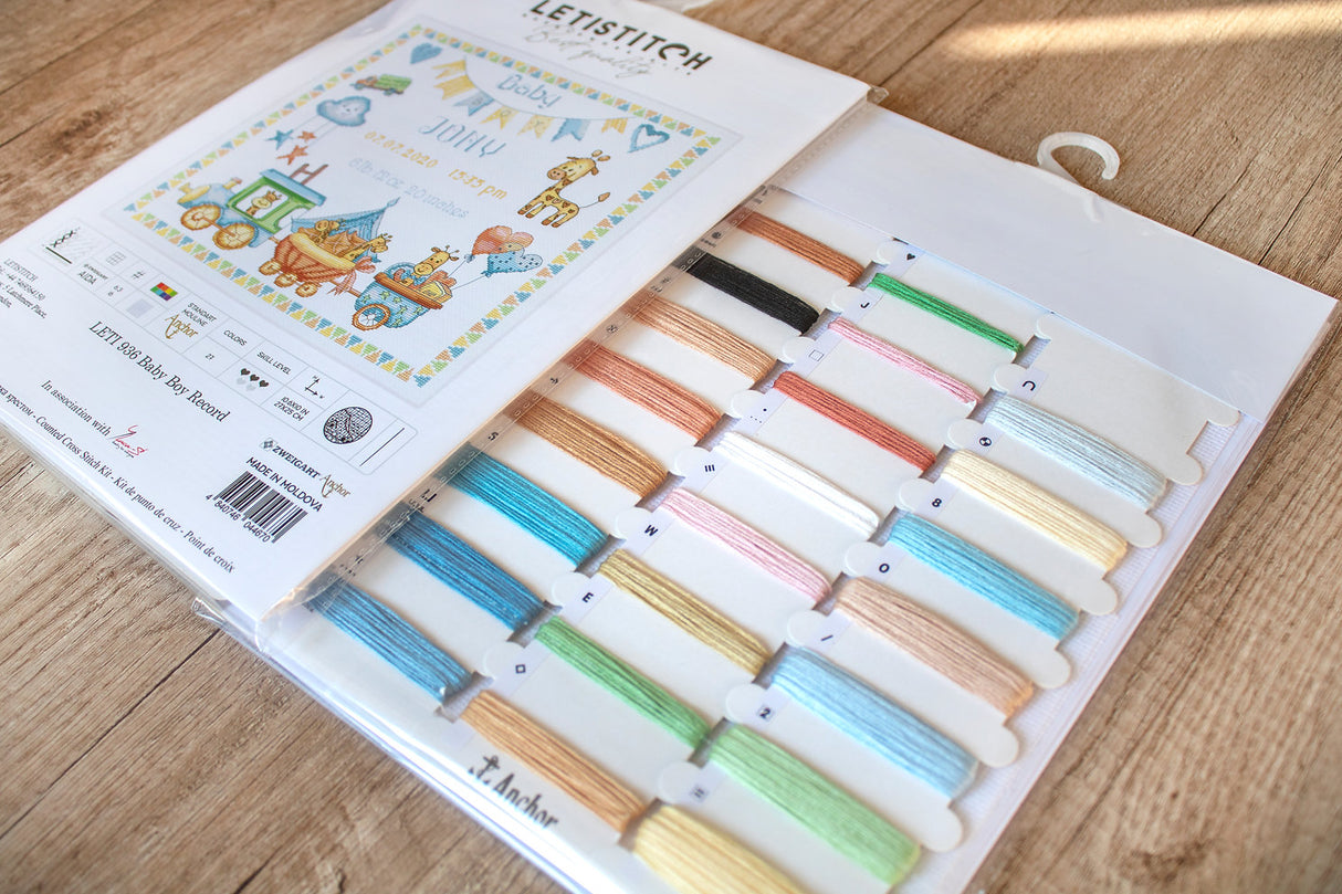 Natalicio Baby Boy - LETI 936 LETISTITCH - Kit de point de croix