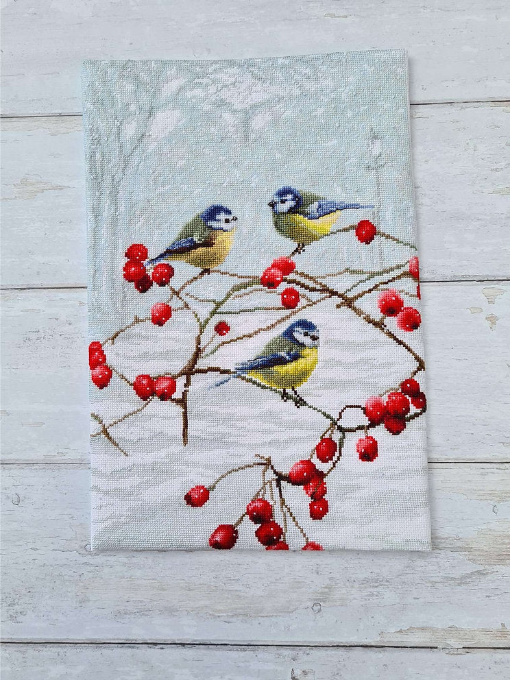 LETI 942 Blue tits - LETISTITCH - Cross Stitch Kit