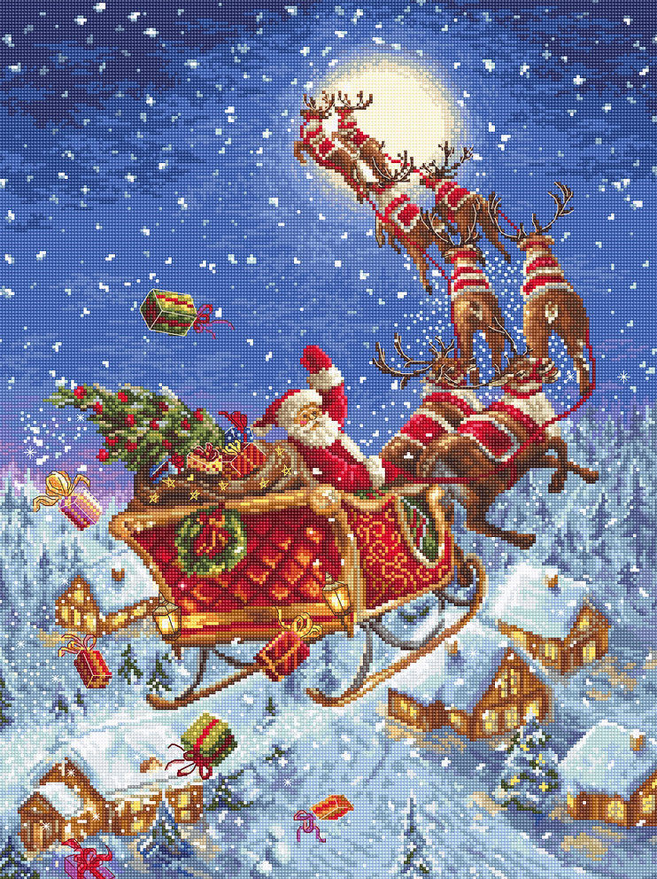 LETI 958 The reindeer on the way! - LETISTITCH - Cross Stitch Kit