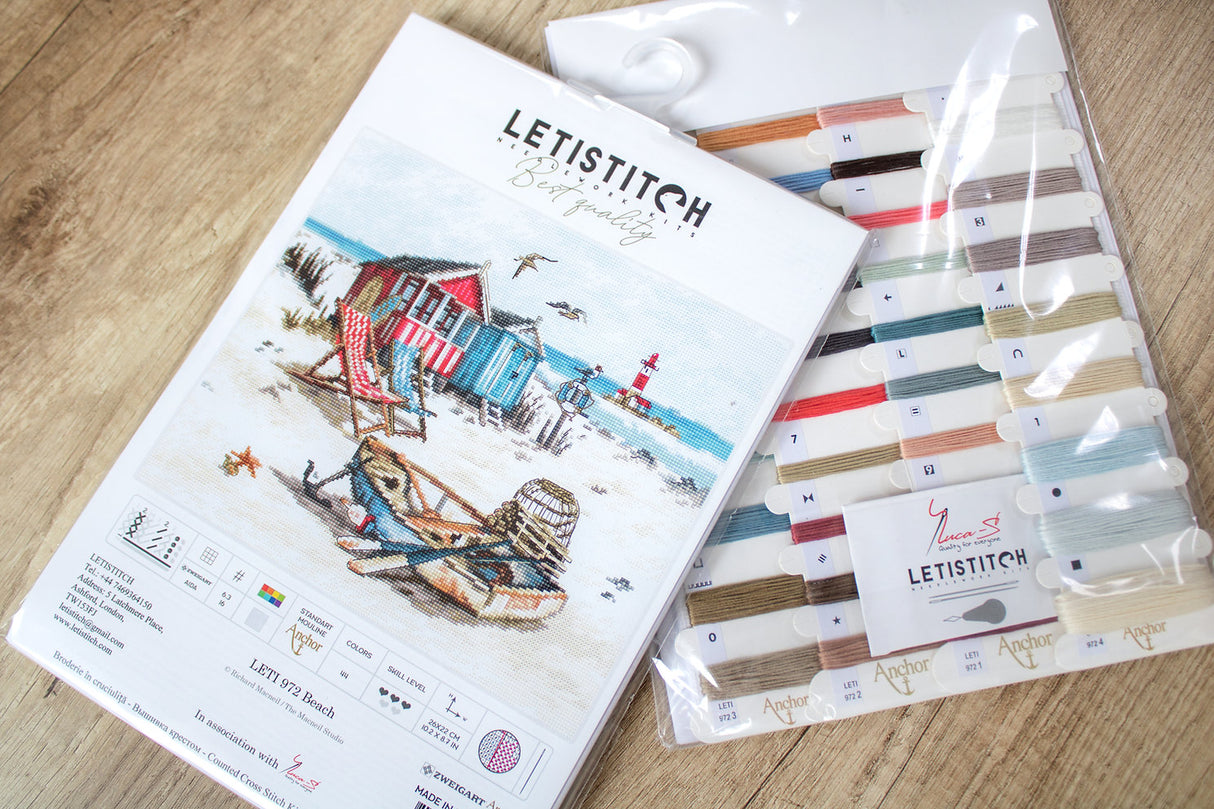 On the Beach - LETI 972 LETISTITCH - Cross Stitch Kit