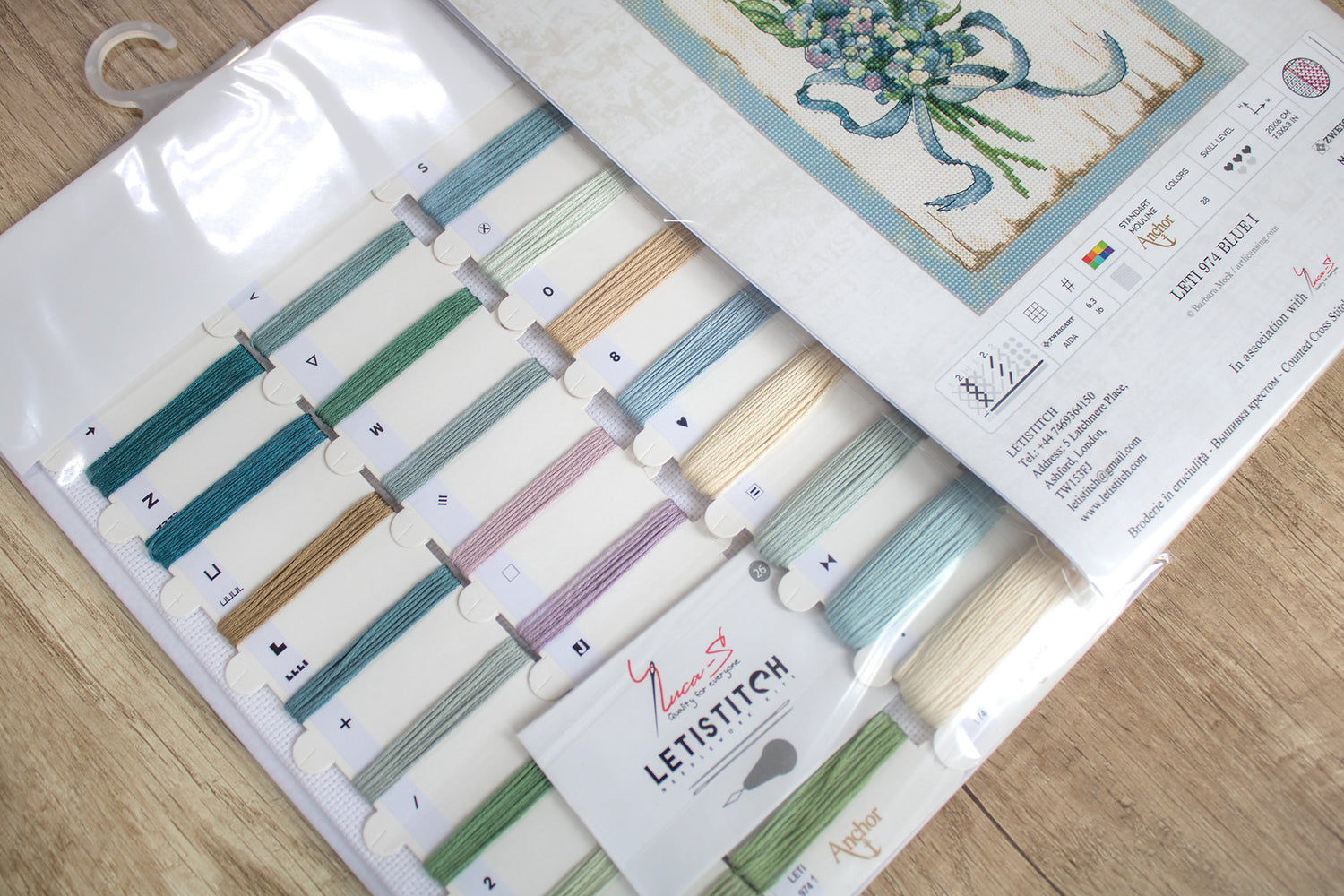 LETI 974 BLUE I - LETISTITCH - Cross Stitch Kit