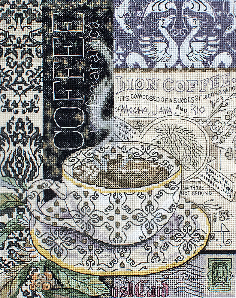 Lion Café B - LETI 993 LETISTITCH - Kit de point de croix