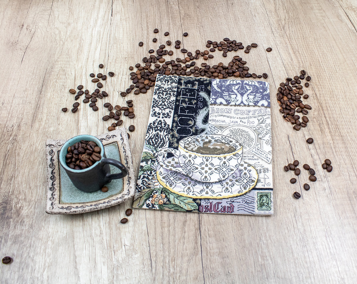 Lion Café B - LETI 993 LETISTITCH - Kit de point de croix