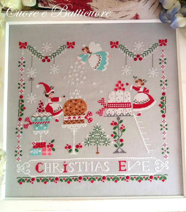 La veillée de Noël - Cuore e Batticuore - Grille point de croix