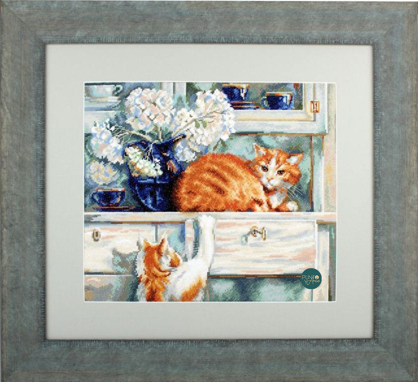 Kit point de croix chaton ludique - M482 RTO