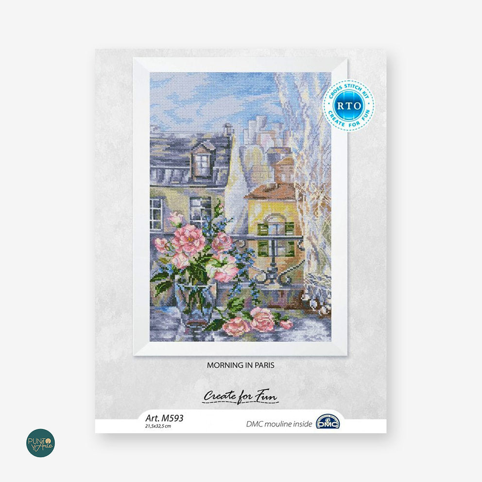M593 Matin à Paris - RTO - Kit de point de croix