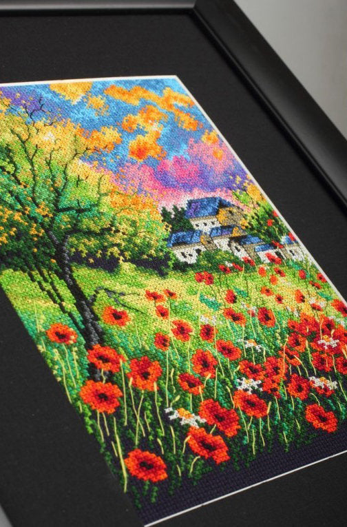 Coquelicots en fuite - RTO - Kit de point de croix M624
